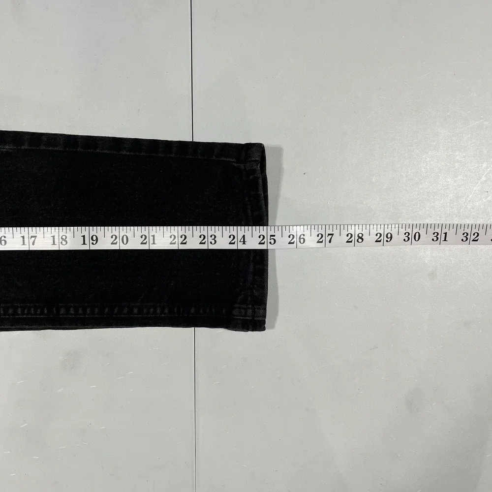 Levis 511 Slim Fit Black Denim Straight Jeans Adjustable Waist Boys Girls 12 Reg